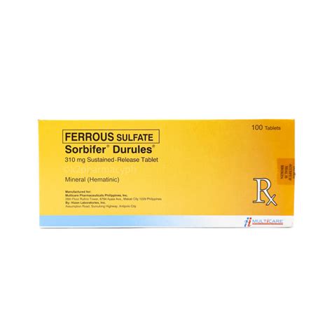 Sorbifer® Durules® 310mg Sustained-Release Tablets