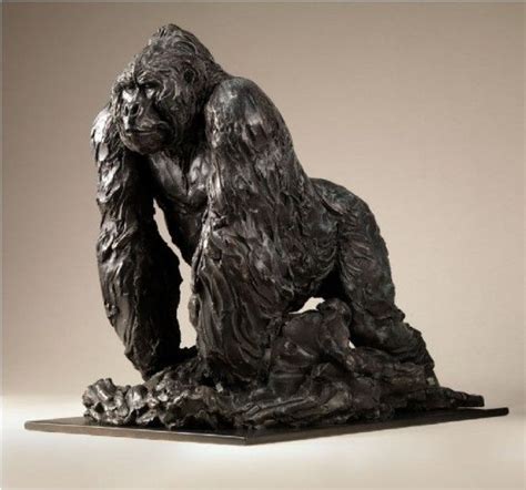 Standing Silverback | Gorillas art, Sculpture art, Sculpture