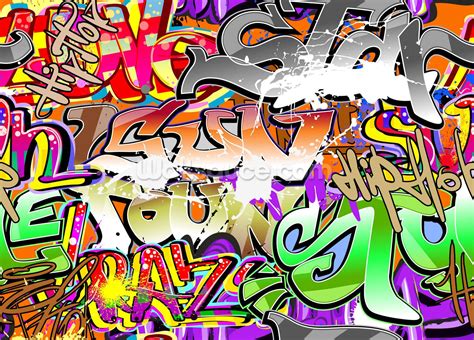 Urban Graffiti Art Wallpaper | Wallsauce US | Graffiti wallpaper ...