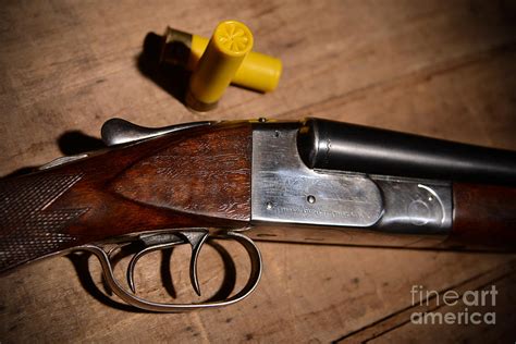 Vintage 20 Gauge Double Barrel Shotgun Photograph by Jt PhotoDesign - Pixels