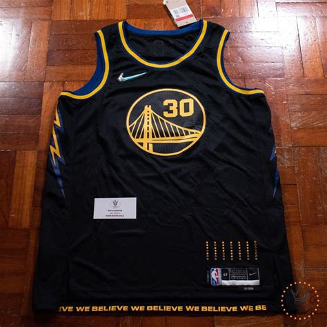 Steph Curry Golden State Warriors Nike 75th Anniversary City Swingman NBA Jersey, Men's Fashion ...