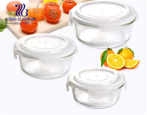 400ml Round Glass Food Storage Containers for oven safe suppliers