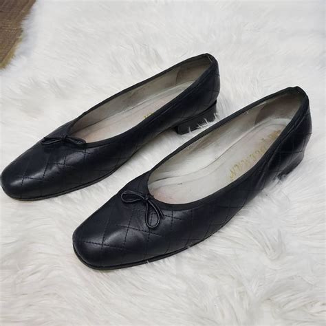 Vintage Delman Quilted Leather Ballet Flats with Bow 12 M | Grailed