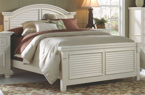 Cottage Traditions White King Panel Bed from American Woodcrafters (6510-66PAN) | Coleman Furniture