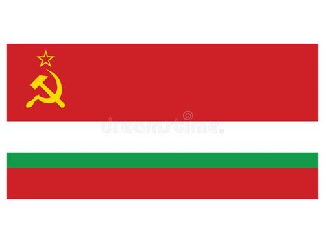 Flag of the Tajik Soviet Socialist Republic Stock Vector - Illustration ...