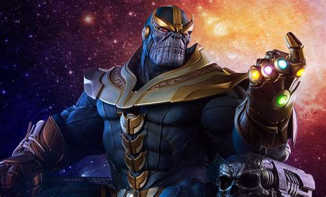 Thanos on Throne 21" Maquette | Sideshow Collectibles