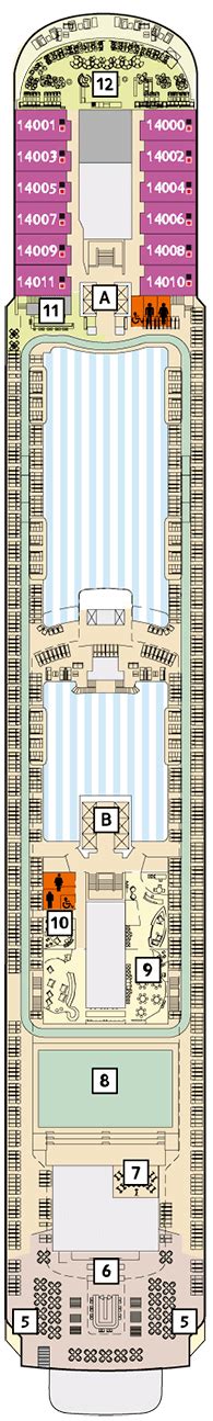 Mein Schiff 5 Deck plan & cabin plan