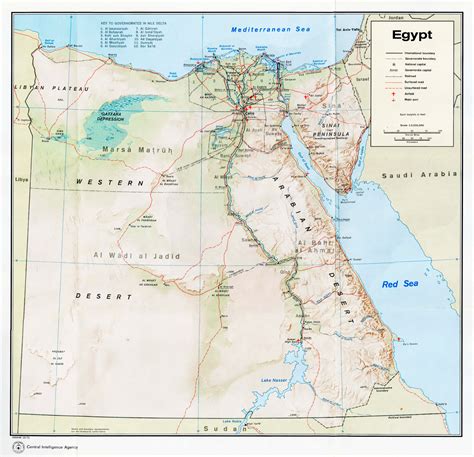 Maps of Egypt & Libya