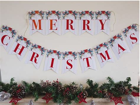 Printable Merry Christmas Banner | Merry christmas banner, Free ...