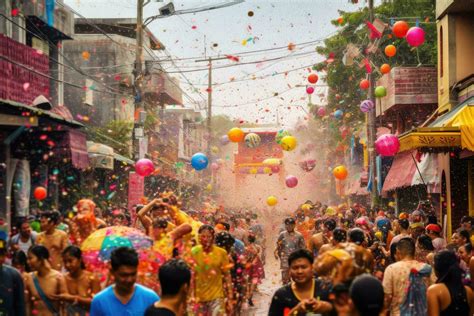 Songkran water festival Thailand,Generative AI 30604679 Stock Photo at ...