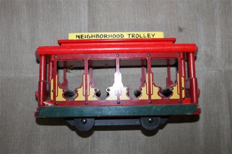 Vintage Mr Rogers Neighborhood Trolley Toy Wood Toy | Etsy | Mister rogers neighborhood ...