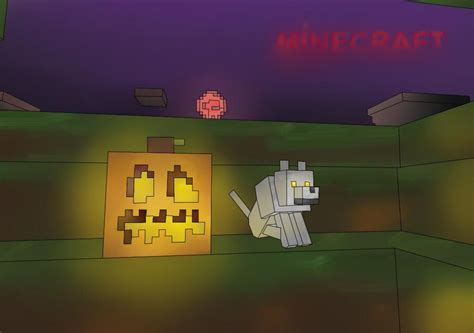 Minecraft Halloween Wolf Wallpaper by emyka on DeviantArt