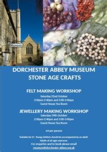 Dorchester Abbey Museum Stone Age Crafts