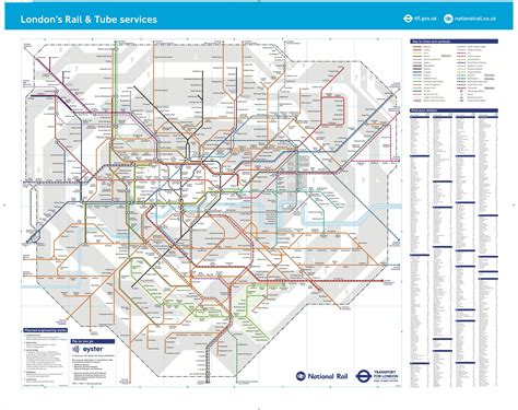 Tfl Tube Map that may include South London suburban trains lines ...