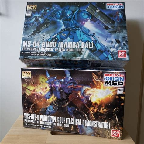 Gundam HG GTO Kits: Bugu (Ramba Ral), Prototype Gouf (Tactical Demonstrator), Hobbies & Toys ...