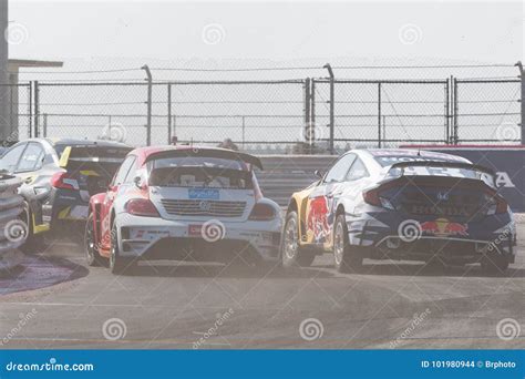 Rallycross Drivers Competing during the Red Bull GRC Editorial Stock ...