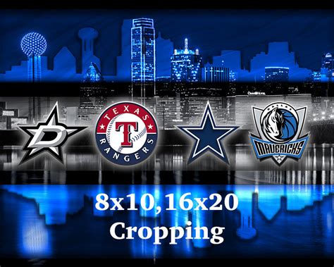 Dallas Sports Poster, Dallas Cowboys, Dallas Stars, Texas Rangers, Dal – McQDesign