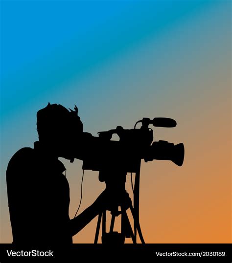 Cameraman Silhouette Royalty Free Vector Image