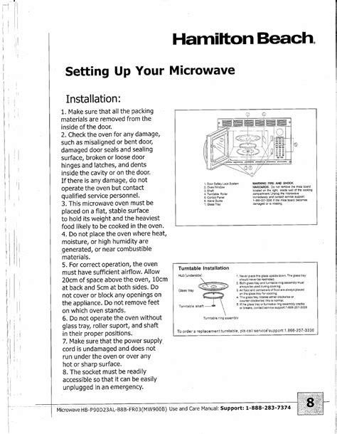 Hamilton Beach Microwave Parts List | Printable Templates Free