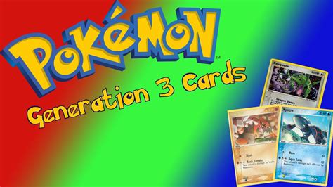 Pokemon Cards Generation 3 Complete - YouTube