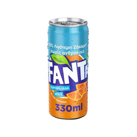 FANTA NON CARBONATED ORANGE 330ML CAN — Albatross Market Λαύριο