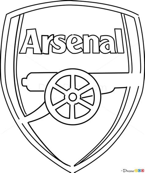 Arsenal Logo Line Drawing - FTS Kits Free Resource