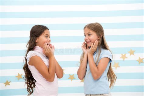 Surprised by Children Looking Up Stock Image - Image of shock, child ...