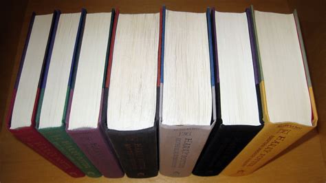 File:Harry Potter Books 1-7 without dust jackets, 1st American eds. 1.JPG - Wikimedia Commons