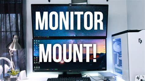 My Monitor Mount for Stacked Monitors - YouTube