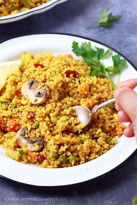 Quinoa Pulao | Instant Pot Quinoa Pilaf - Aromatic Essence