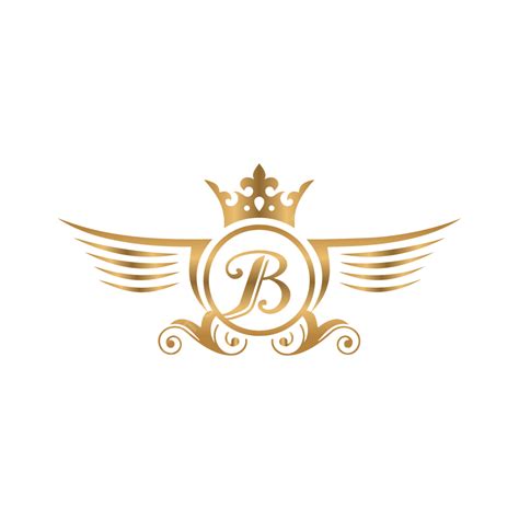 Royal Logo Luxury Vector Art PNG, B Royal Vector Luxury Alphabet Logo ...
