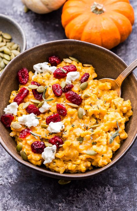 Baked Pumpkin Goat Cheese Risotto - Recipe Runner