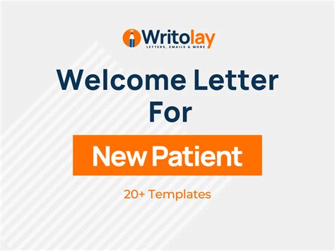 New Patient Welcome Letter: 4 Templates - Writolay