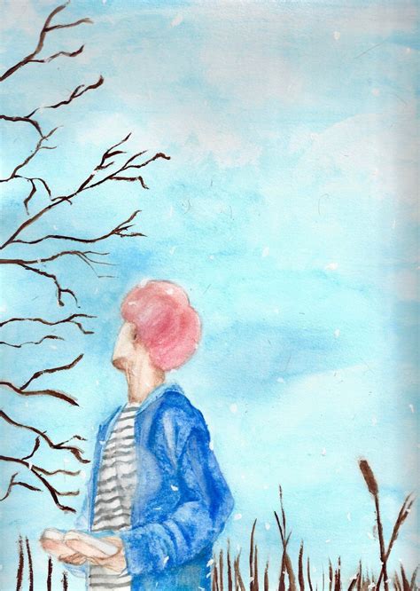 BTS JM fanart Jimin Spring Day watercolor | Bts drawings, Art, Watercolor art lessons