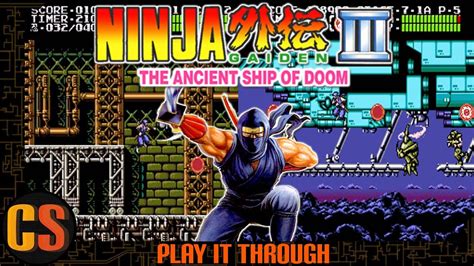 NINJA GAIDEN 3 (SNES) - PLAY IT THROUGH - YouTube