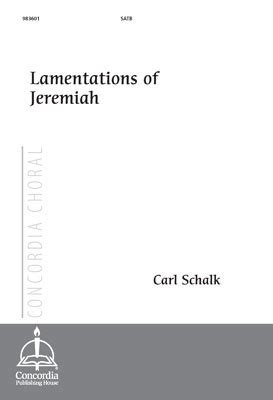 Lamentations of Jeremiah - Concordia Publishing House