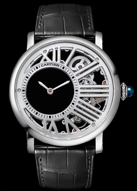 Cartier Rotonde De Cartier Mysterious Hour Skeleton Watch | aBlogtoWatch