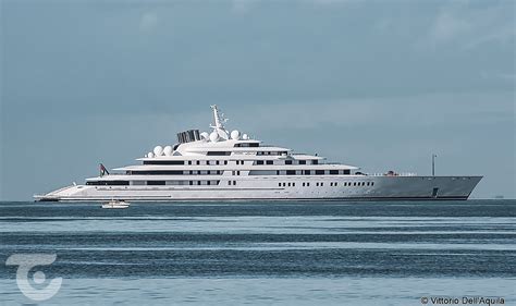 The world’s longest yacht Azzam in Trieste