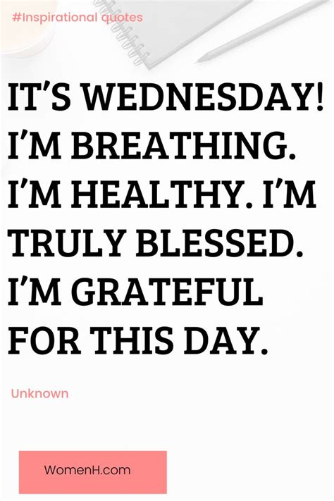 30 Wednesday Quotes for Mid-Week Motivation - WomenH.com | Wednesday ...