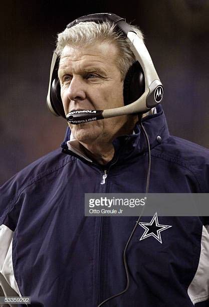 Head coach Bill Parcells of the Dallas Cowboys watches from the ...