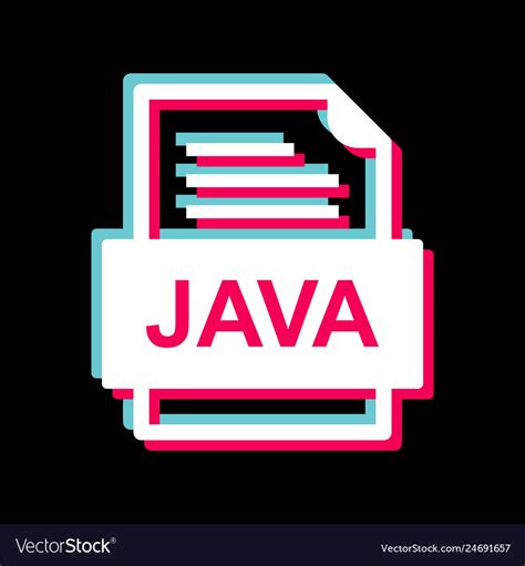 Java file document icon Royalty Free Vector Image