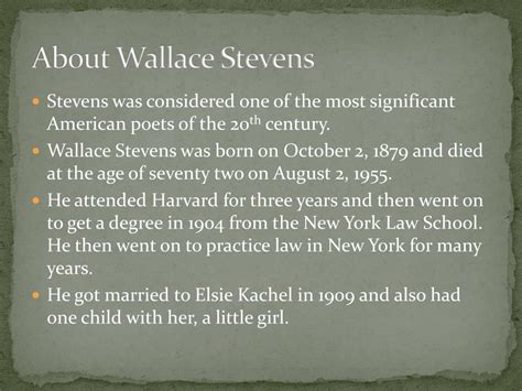 PPT - Wallace Stevens Poems PowerPoint Presentation, free download - ID ...