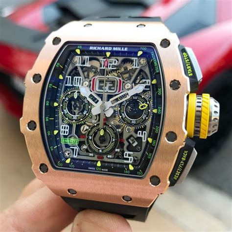 Richard Mille Men's Collection watch RM 011-03 RG/TI - 12-24.com