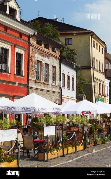 Outdoor restaurants in Kazimierz district, Krakow, Poland Stock Photo - Alamy