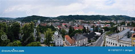 Vsetin, Czech Republic - June 02, 2018: Panoramic View from Tower of ...