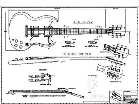 SG Electric Guitar Plans - Lonely Star Guitars