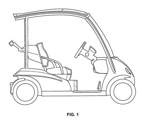 Golf Cart Drawing at GetDrawings | Free download