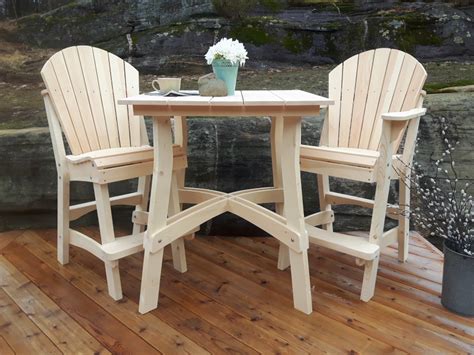 Adirondack Tall Table Plans - The Barley Harvest Woodworking