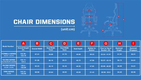 DXRacer Pty Ltd - DXRacer Official Australian homepage | Chair Dimensions