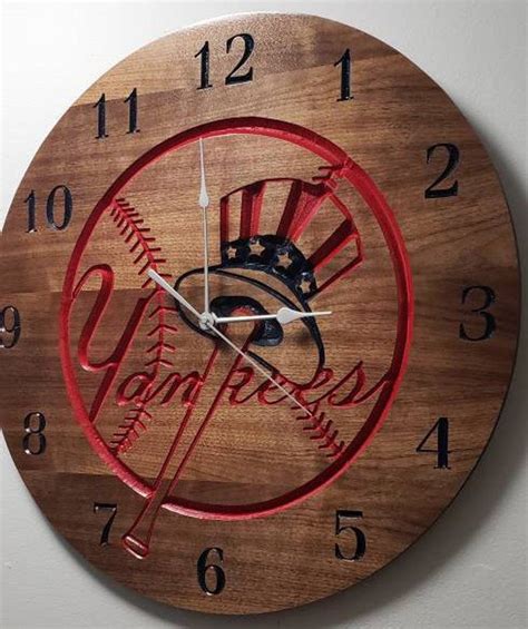 New York Yankees Clock engraved wall art custom engraved | Etsy | New york yankees, Clock ...